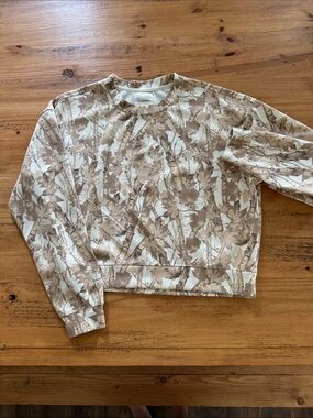 NWOT No Comment  crop sweatshirt top
